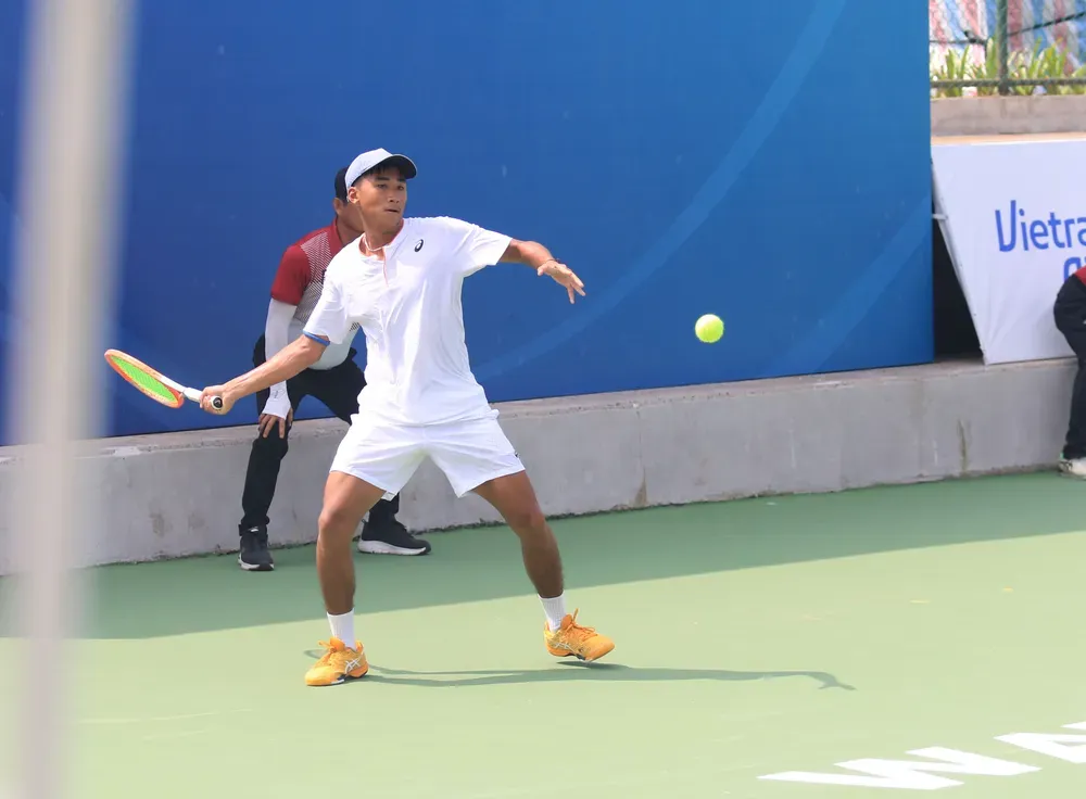 Vũ Hà Minh Đức đang là đương kim vô địch quốc gia nội dung đơn nam. Ảnh: VTF