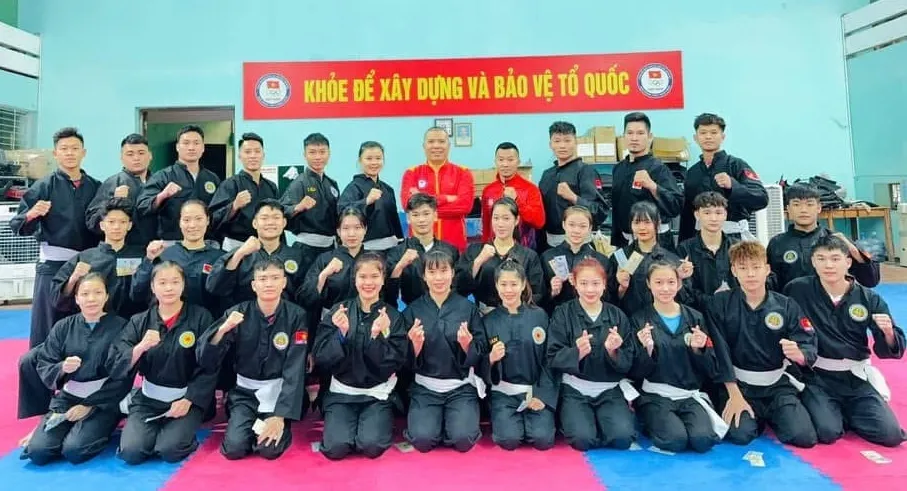 Đội tuyển pencak silat Việt Nam sẽ tham dự giải tiền SEA Games 33-2025 đồng thời là giải vô địch Đông Nam Á 2025 tại Thái Lan. Ảnh: PCSLVIETNAM