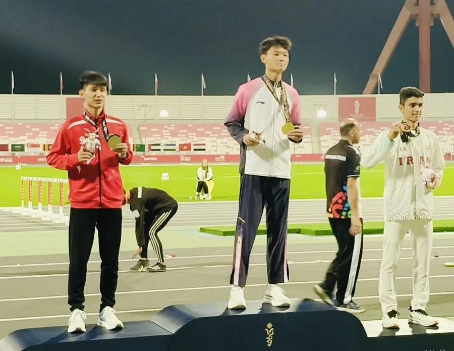 Bùi Tuấn Tú đã giành HCB tại Đại hội thể thao trẻ châu Á 2025 ở Bahrain. Ảnh: TRUNG THÀNH