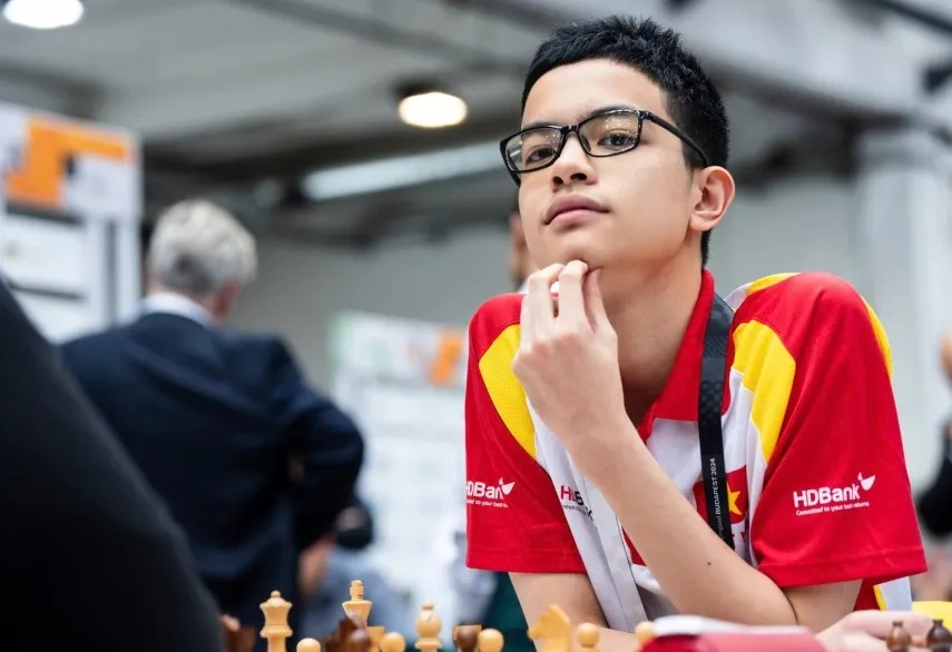 Kỳ thủ Bành Gia Huy đã có mặt tại Ấn Độ bước vào tranh tài World Cup 2025. Ảnh: FIDE