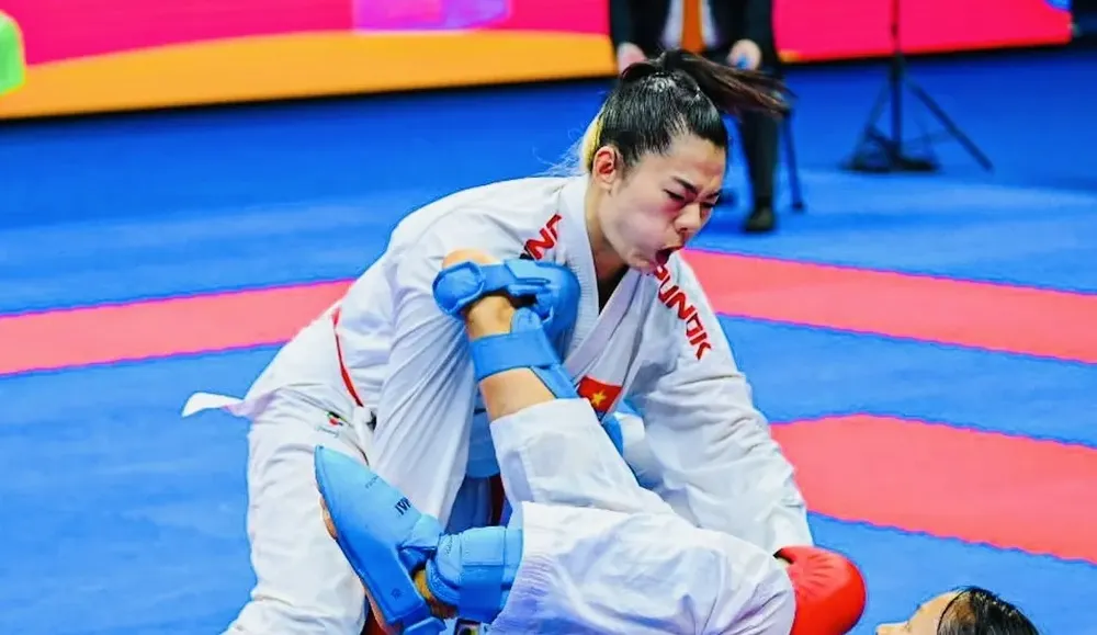 Tuyển thủ Nguyễn Thị Ngoan vắng mặt tại SEA Games 33-2025 vì chấn thương. Ảnh: AKF