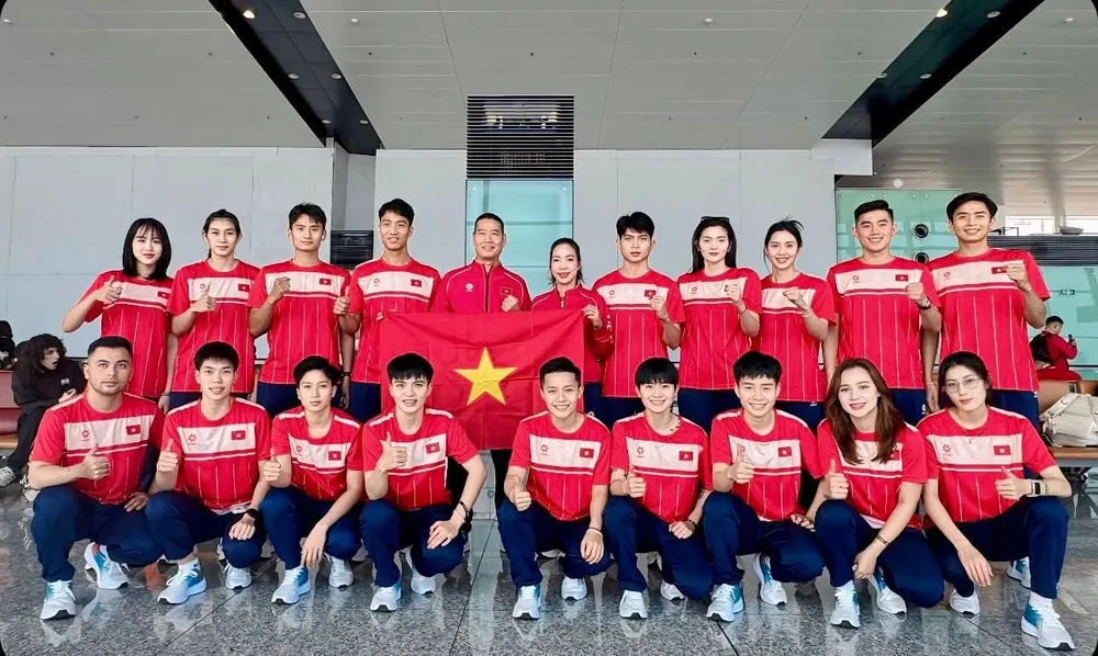 Đội tuyển cầu mây Việt Nam tự tin sang Thái Lan thi đấu SEA Games 33-2025. Ảnh: HOÀNG THÁI