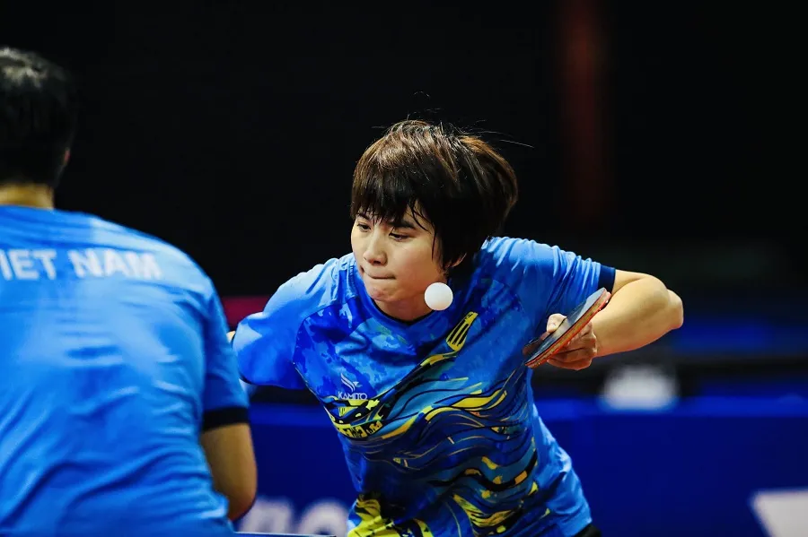 Nguyễn Khoa Diệu Khánh là gương mặt hàng đầu của đội tuyển bóng bàn Việt Nam tại SEA Games 33-2025. Ảnh: MINH DÂN