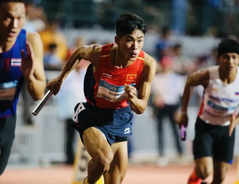 Tạ Ngọc Tưởng là VĐV triển vọng của điền kinh Việt Nam trong nội dung 400m nam. Ảnh: DŨNG PHƯƠNG