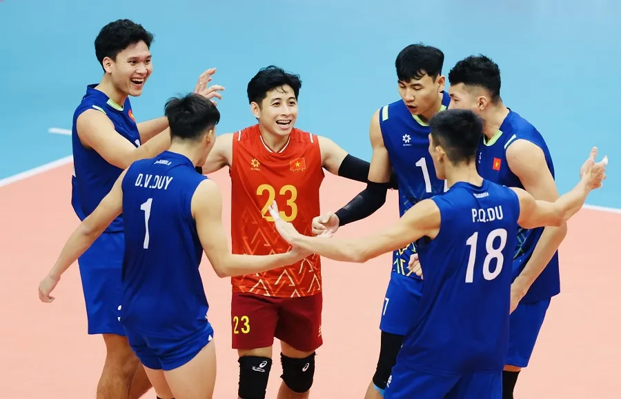 Đội tuyển bóng chuyền nam Việt Nam sẽ thi đấu với Thái Lan ở ngày 16-12. Ảnh: DŨNG PHƯƠNG