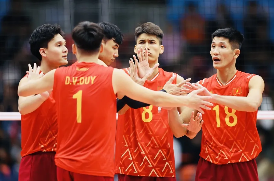 Đội tuyển bóng chuyền nam Việt Nam sẽ quyết tâm thi đấu tìm kết quả tốt nhất trước đối thủ Indonesia. Ảnh: DŨNG PHƯƠNG