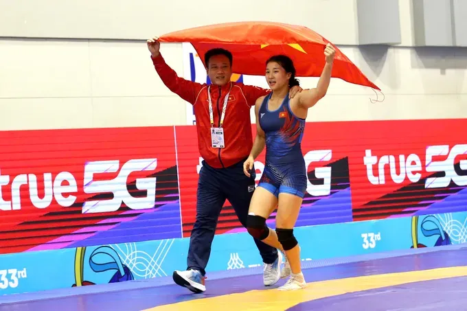 Đội tuyển vật Việt Nam đã có chiến thắng quan trọng trong các nội dung tại SEA Games 33-2025. Ảnh: DŨNG PHƯƠNG