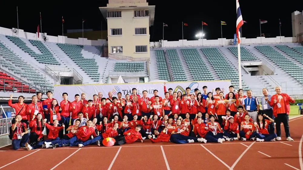 Đội tuyển điền kinh Việt Nam được nhận thưởng nhiều do đạt kết quả huy chương nhiều nhất tại SEA Games 33-2025. Ảnh: DŨNG PHƯƠNG