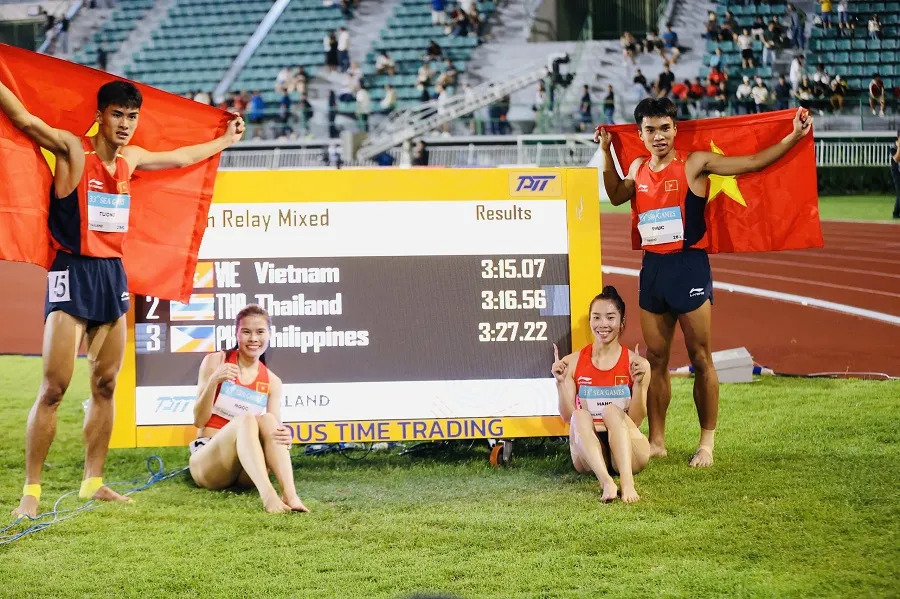 Điền kinh là môn giành nhiều HCV nhất cho Đoàn thể thao Việt Nam tại SEA Games 33-2025. Ảnh: DŨNG PHƯƠNG