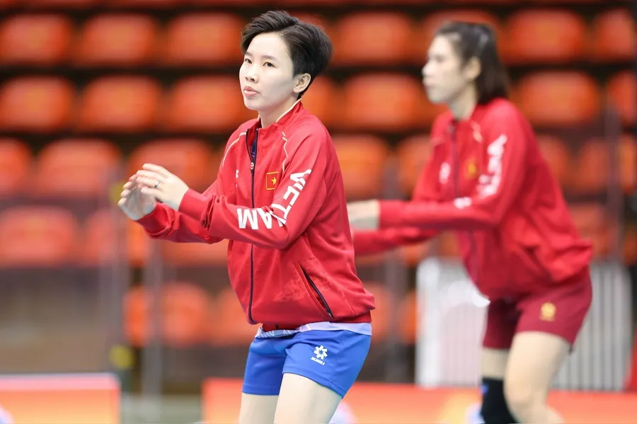 Libero Khánh Đang đã gia nhập đội nữ Hà Nội sau SEA Games 33-2025. Ảnh: DŨNG PHƯƠNG