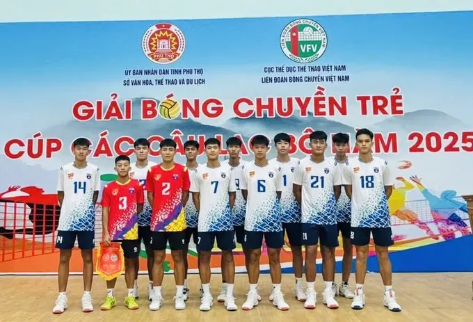 Đội nam Thể Công Tân Cảng đã giành ngôi vô địch tại giải câu lạc bộ trẻ quốc gia 2025. Ảnh: TCTC