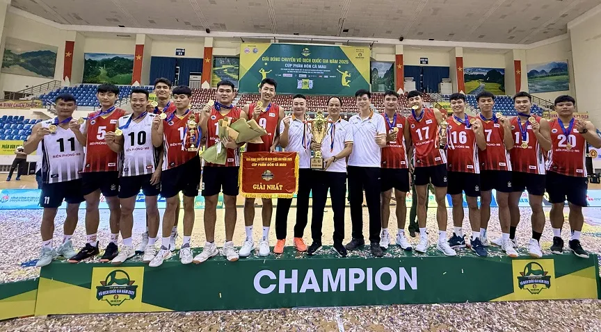 Đội đương kim vô địch quốc gia Biên Phòng MB chưa quyết định có tham dự giải châu Á hay không. Ảnh: MINH CHIẾN