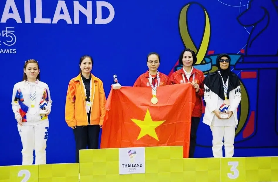 VĐV thể thao người khuyết tật Việt Nam đã có nhiều kết quả huy chương khích lệ tại ASEAN Para Games 13. Ảnh: THÁI DƯƠNG