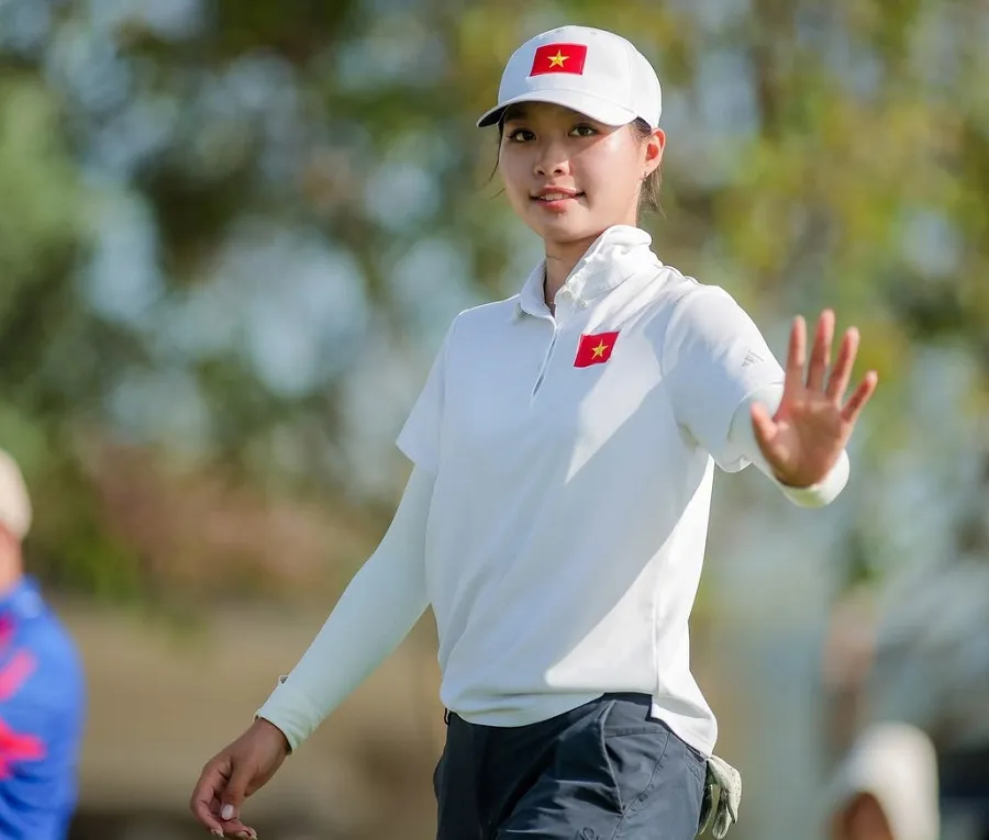 Lê Chúc An đang là golfer nữ có nhiều thành tích đáng kể. Ảnh: VGA