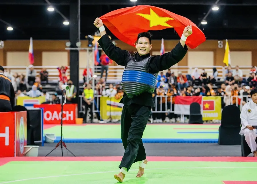 Võ sĩ Nguyễn Duy Tuyến đã chia tay đội tuyển pencak silat Việt Nam trong năm nay. Ảnh: DŨNG PHƯƠNG