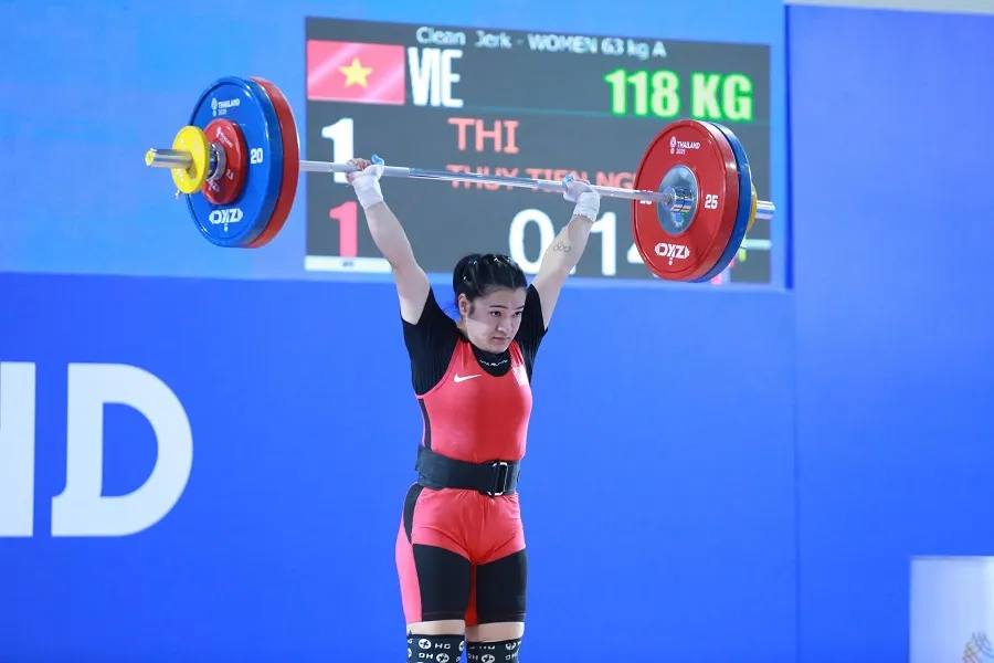 Đội tuyển cử tạ Việt Nam được làm mới ban huấn luyện trong năm 2026. Ảnh: DŨNG PHƯƠNG