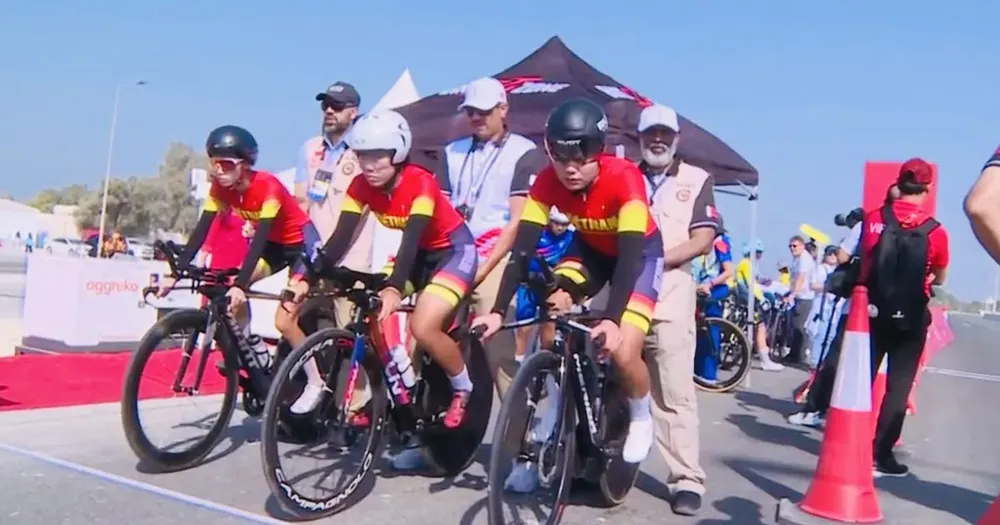 Xe đạp đường trường Việt Nam từng tham dự Đại hội thể thao trẻ châu Á 2025. Ảnh: NGUYỄN NGỌC