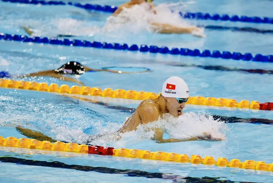 VĐV bơi Việt Nam sẽ trở lại thi đấu giải vô địch hồ ngắn 25m ở thành phố Huế trong tháng 3. Ảnh: DŨNG PHƯƠNG