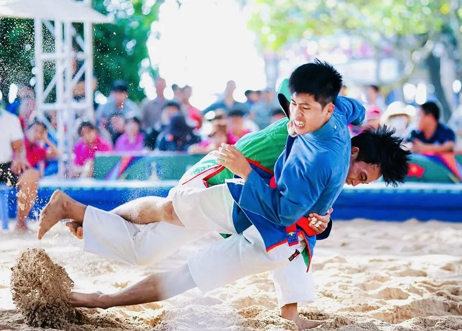 Võ sĩ kurash cả nước sẽ thi đấu giải vô địch bãi biển 2026. Ảnh: H.AN