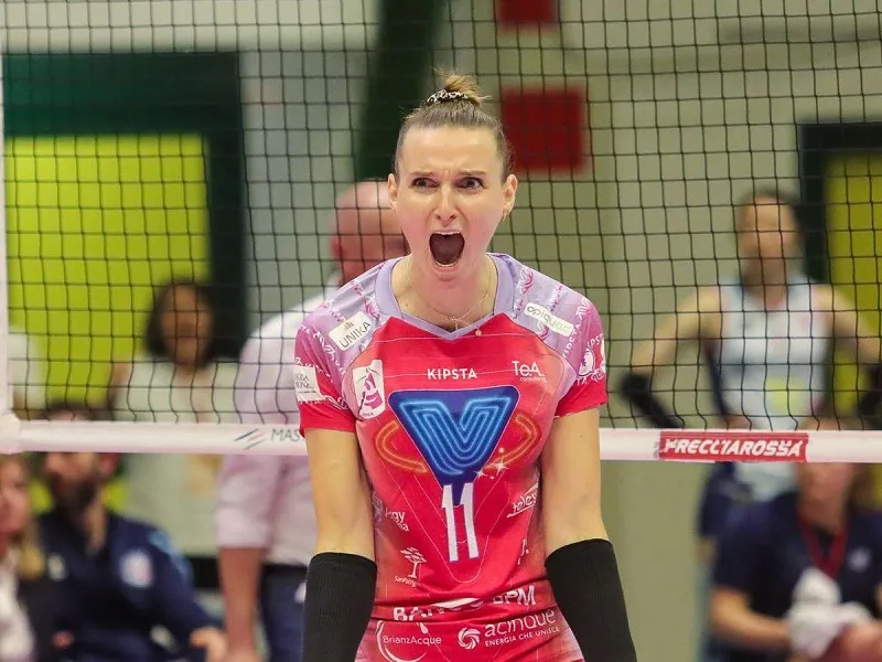 Tay đập Edina Begic được cho là đang được đội nữ Ninh Bình kết nối để thi đấu tại vòng 1 giải quốc gia năm nay. Ảnh: BEGIC