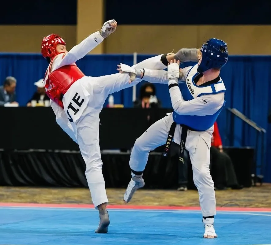 Võ sĩ taekwondo Việt Nam tham dự giải Mỹ mở rộng 2026. Ảnh: USOPEN