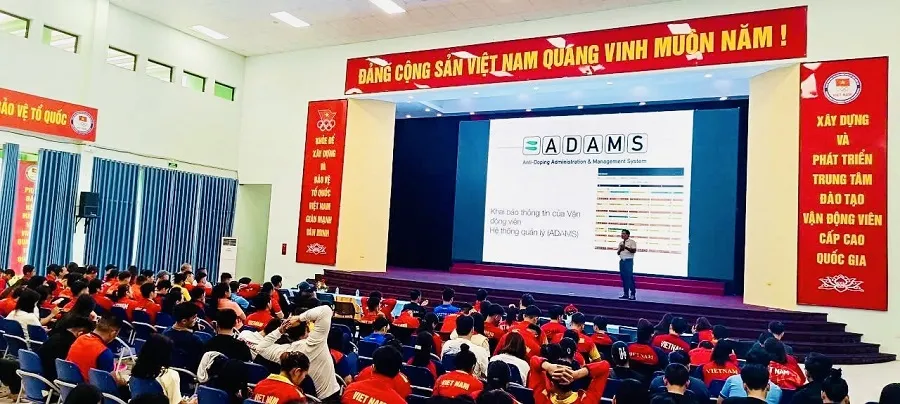 Việc giáo dục các nội dung phòng, chống doping đối với VĐV trước Đại hội thể thao toàn quốc 2026 sẽ được thực hiện. Ảnh: TRỌNG HẢI
