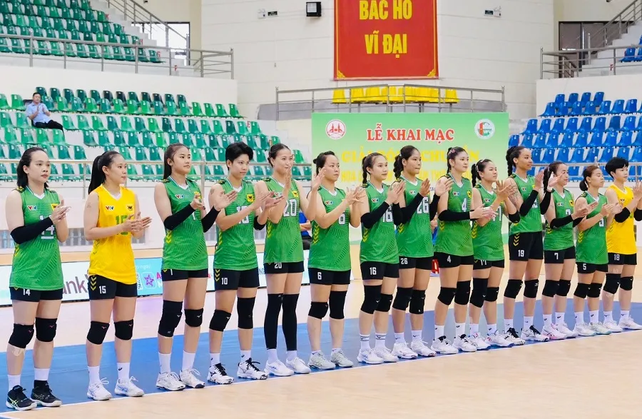 Đội VTV Bình Điền Long An đã lọt vào bán kết Cúp Hoa Lư-Bình Điền 2026. Ảnh: VFV