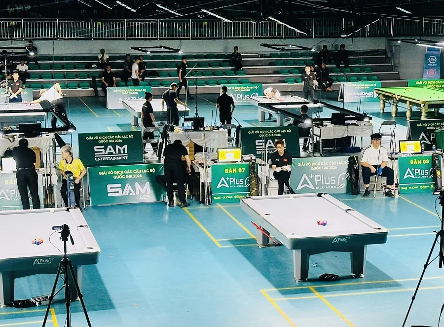 Các cơ thủ đã thi đấu tại giải năm nay ở Bắc Ninh. Ảnh: BILLIARDS VN