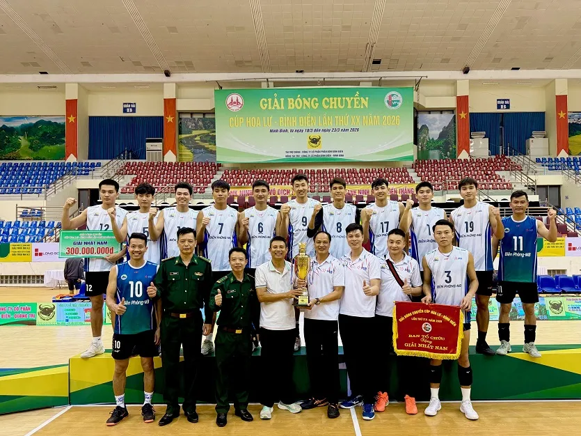 Đội Biên Phòng MB đã vô địch Cúp Hoa Lư-Bình Điền 2026. Ảnh: MINH CHIẾN