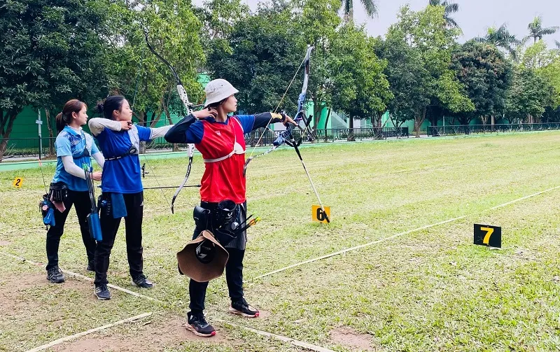 VĐV bắn cung sẽ tranh tài giải cây cung xuất sắc quốc gia 2026 ở Quảng Ninh. Ảnh: MINH CHIẾN