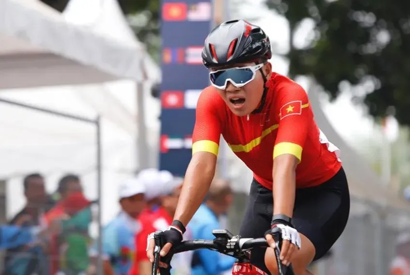 Nguyễn Thị Thật là cua-rơ Việt Nam có thành tích tốt nhất ở giải đấu tại Thái Lan. Ảnh: CỤC TDTT VN