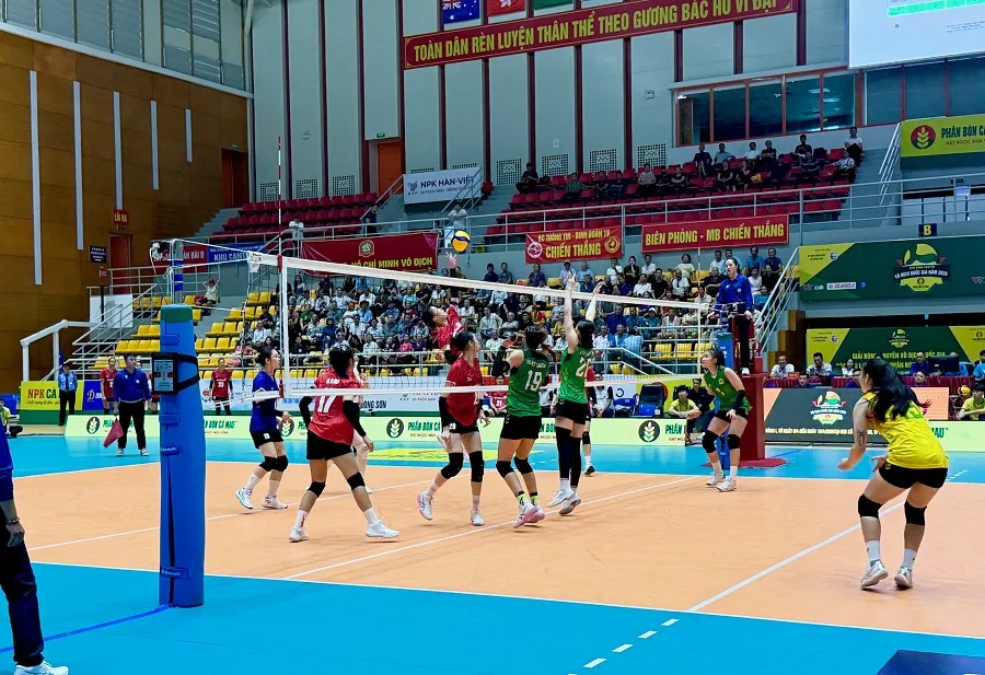 Đội VTV Bình Điền Long An đã giành chiến thắng đầu tiên ở mùa giải 2026. Ảnh: MINH CHIẾN