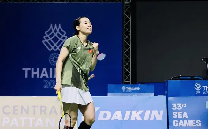 Nguyễn Thùy Linh đã vào vòng 2 đơn nữ giải châu Á 2026. Ảnh: DŨNG PHƯƠNG