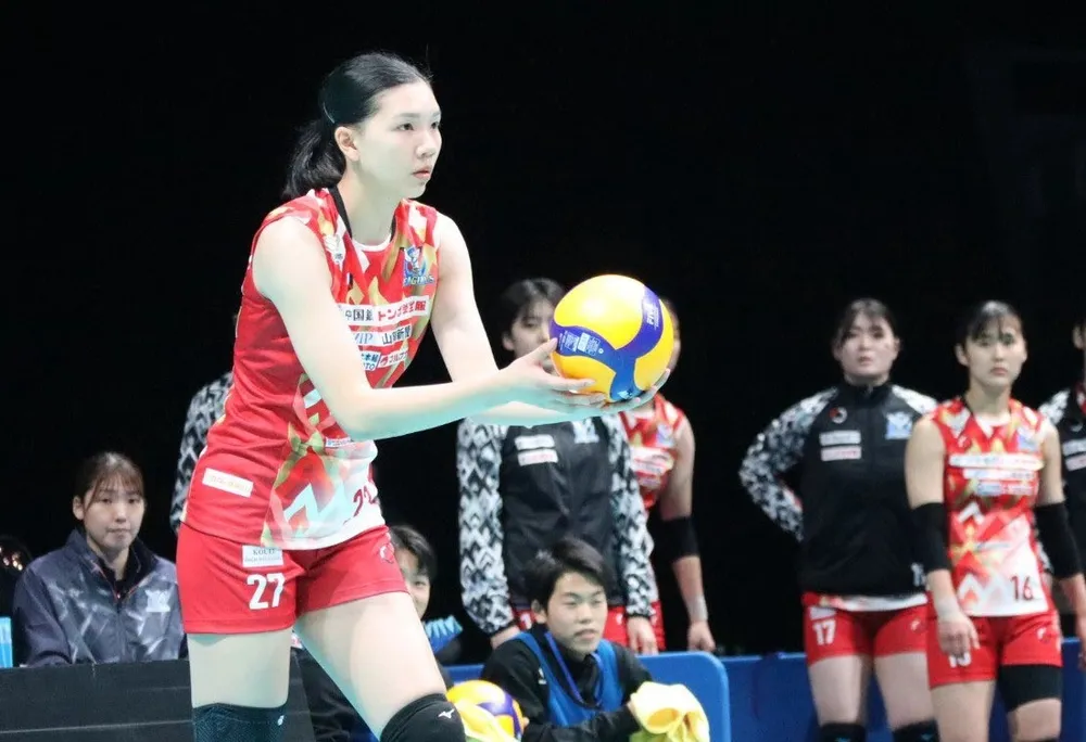 Bích Thủy đã có thời gian thi đấu tại Nhật Bản trước khi về Việt Nam. Ảnh: Okayama Seagulls