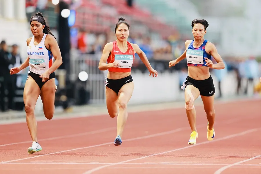 VĐV 100m điền kinh nữ Việt Nam sẽ tham dự giải Singapore mở rộng 2026. Ảnh: DŨNG PHƯƠNG