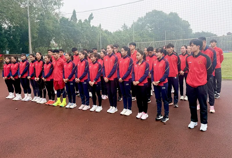 VĐV đội tuyển điền kinh Việt Nam đã được nắm rõ quy định tham dự Đại hội thể thao toàn quốc lần thứ X-2026. Ảnh: MINH CHIẾN
