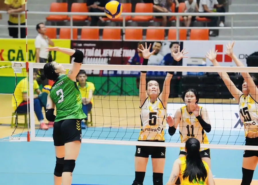 Thanh Thúy đã ghi điểm khi ra sân tại vòng 1 giải vô địch quốc gia các câu lạc bộ 2026. Ảnh: VFV