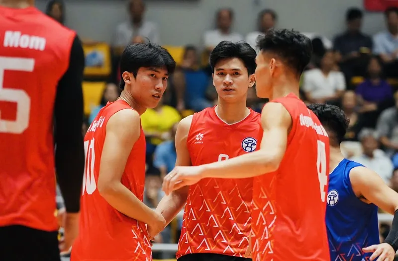 Đội nam Hà Nội đã có chiến thắng thuyết phục trước Ninh Bình. Ảnh: VFV