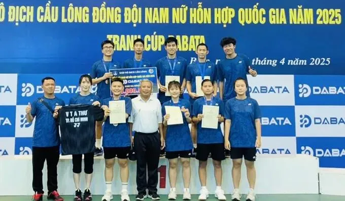 Năm ngoái đội cầu lông TPHCM có vị trí hạng 3 tại giải, năm nay đội tập trung để có kết quả tốt nhất. Ảnh: ANH THƯ