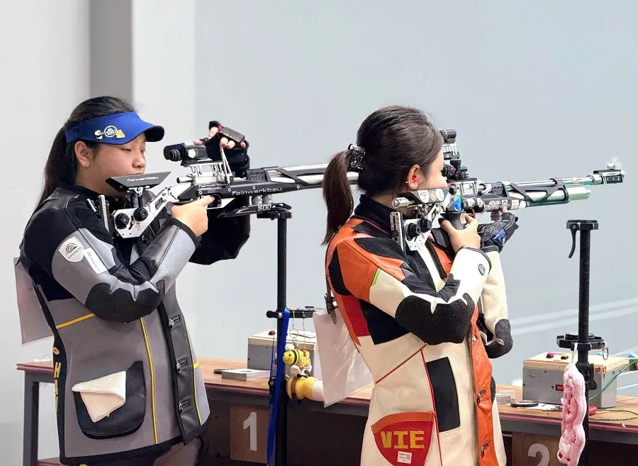 Xạ thủ đã tranh tài quyết liệt tại Đà Nẵng. Ảnh: PHẠM CAO