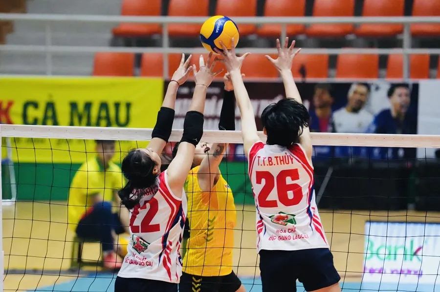 Đội VTV Bình Điền Long An và Hóa chất Đức Giang sẽ gặp nhau tại bán kết Cúp Hùng Vương 2026. Ảnh: VFV