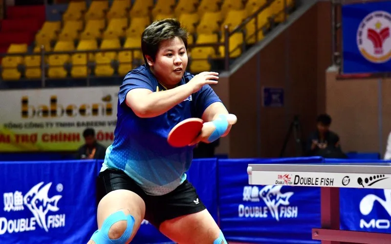 Mai Hoàng Mỹ Trang từng giành HCV đơn nữ môn bóng bàn Đại hội thể thao toàn quốc lần thứ IX-2022. Ảnh: VĂN DUY