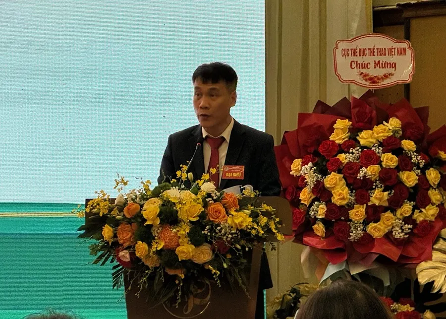 Ông Lê Trí Trường tiếp tục giữ vai trò Tổng thư ký nhiệm kỳ 8 của Liên đoàn bóng chuyền Việt Nam. Ảnh: MINH CHIẾN