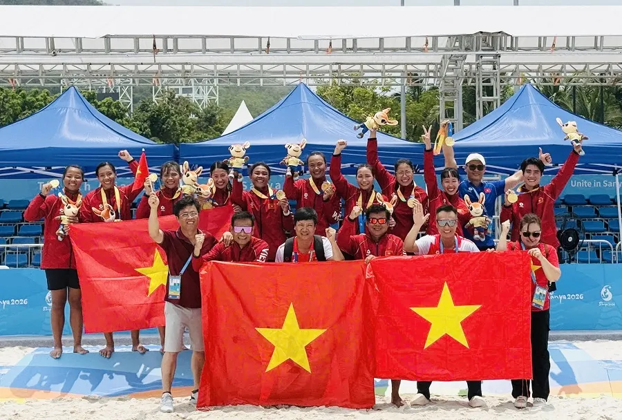 Đội tuyển bóng ném bãi biển nữ Việt Nam sẽ tiếp tục thi đấu vô địch thế giới vào tháng 6 tại Croatia. Ảnh: MINH MINH