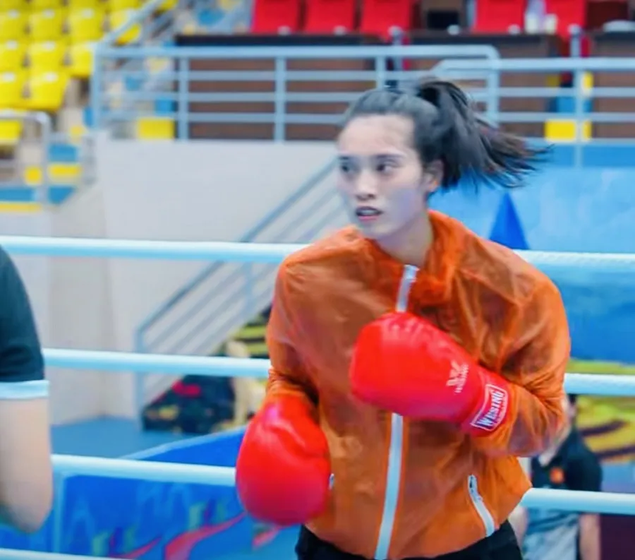 Nguyễn Thị Tâm có mặt tại Lào Cai để tranh tài giải boxing đội mạnh quốc gia 2026. Ảnh: MINH MINH