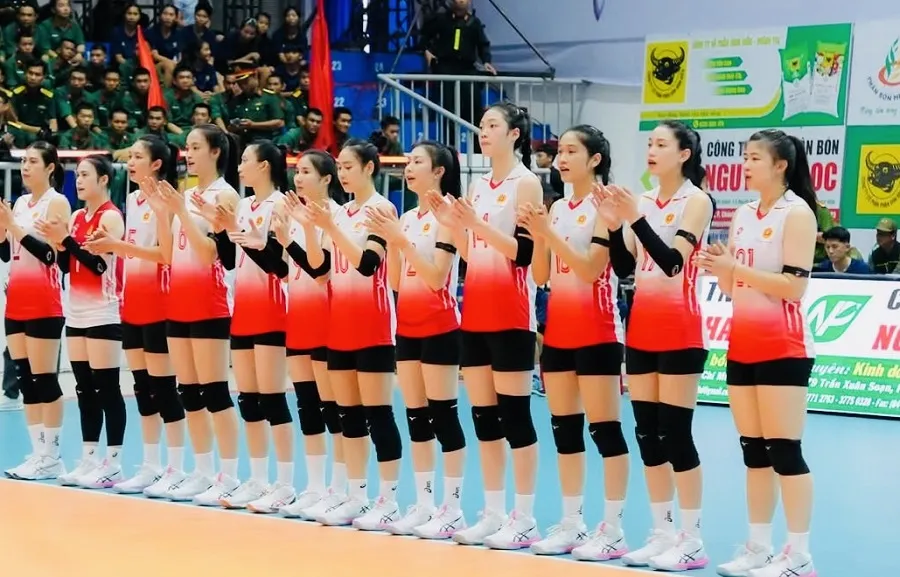 Đội bóng chuyền nữ Binh chủng Thông tin đã thắng trận đầu tay tại Cúp VTV9-Bình Điền 2026. Ảnh: Dũng Phương