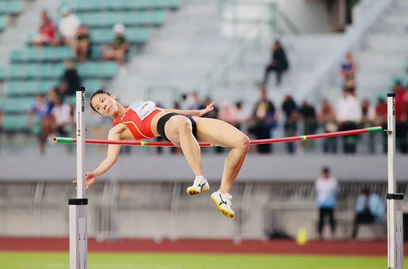 Tuyển thủ Bùi Thị Kim Anh tiếp tục tham dự giải vô địch châu Á 2026 (dành cho nội dung nhảy) tại Trung Quốc. Ảnh: DŨNG PHƯƠNG
