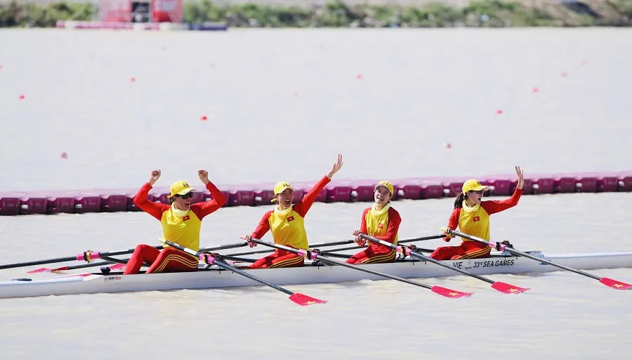 Đua thuyền là một trong những môn trọng điểm hướng tới giành HCV ASIAD của thể thao Việt Nam. Ảnh: DŨNG PHƯƠNG