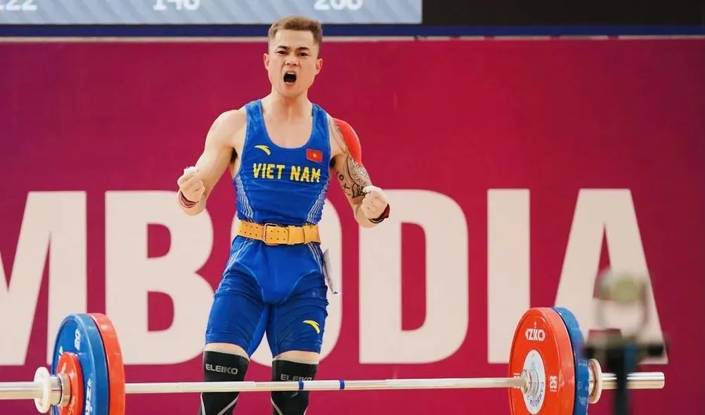 Lực sĩ Lại Gia Thành góp mặt ở giải châu Á 2026 sẽ tiếp tục dự tranh giải câu lạc bộ quốc gia 2026. Ảnh: DŨNG PHƯƠNG