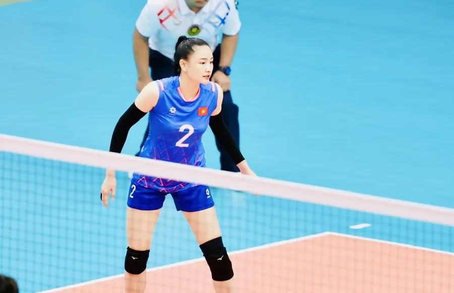 Tuyển thủ Đặng Thị Kim Thanh sẽ trở lại đội tuyển bóng chuyền nữ Việt Nam sau khi kết thúc thi đấu ở Điện Biên. Ảnh: DŨNG PHƯƠNG